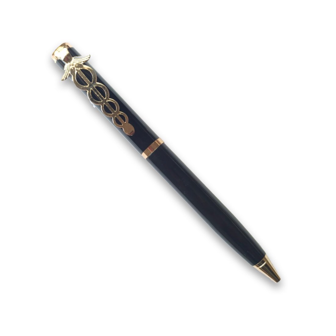 MP24 Doctor Metal Pen blank with a medical-themed clip and polished finish for custom laser engraving.