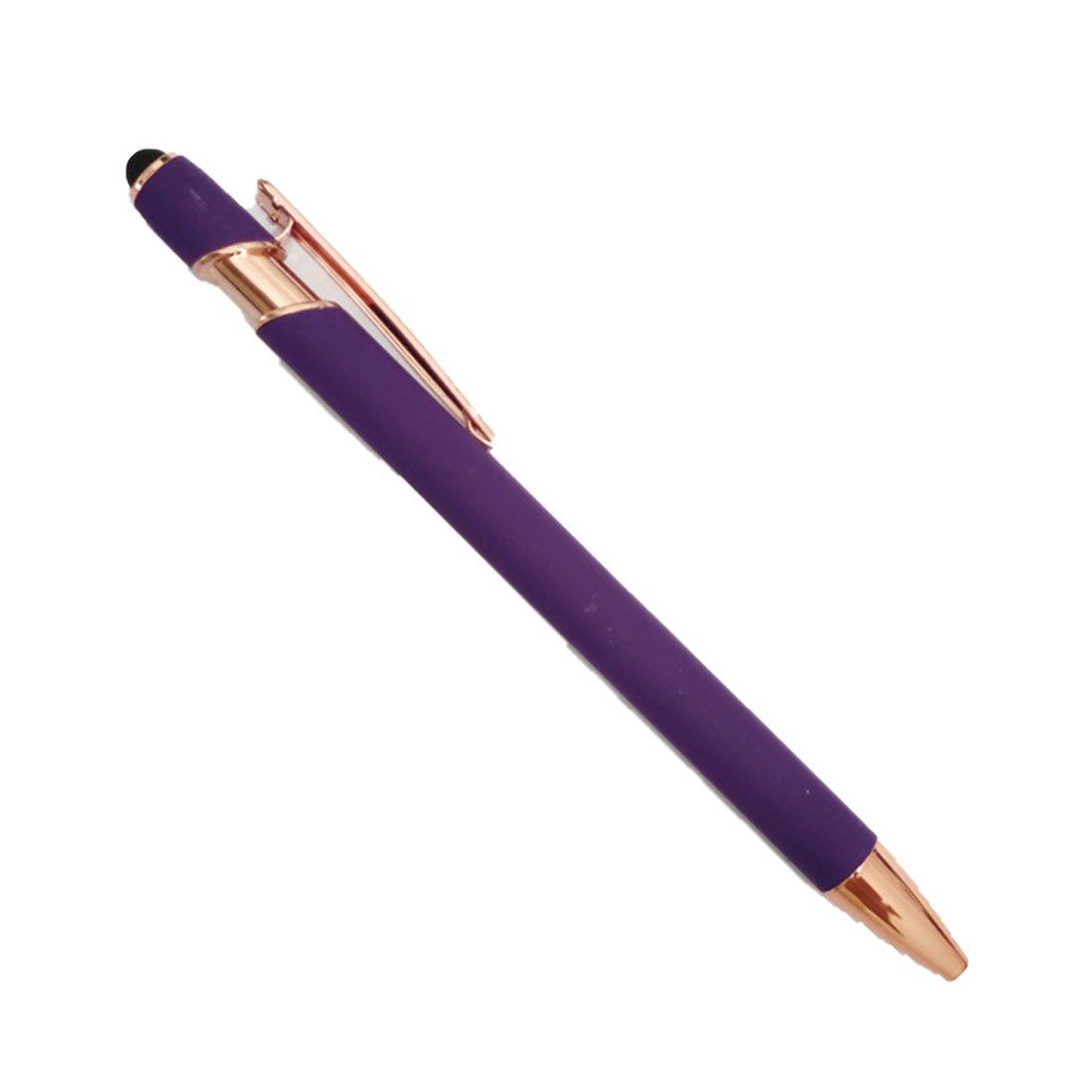 MP31 Rosse Purple Metal Ball Pen blank with a metallic purple finish for custom silver laser engraving.