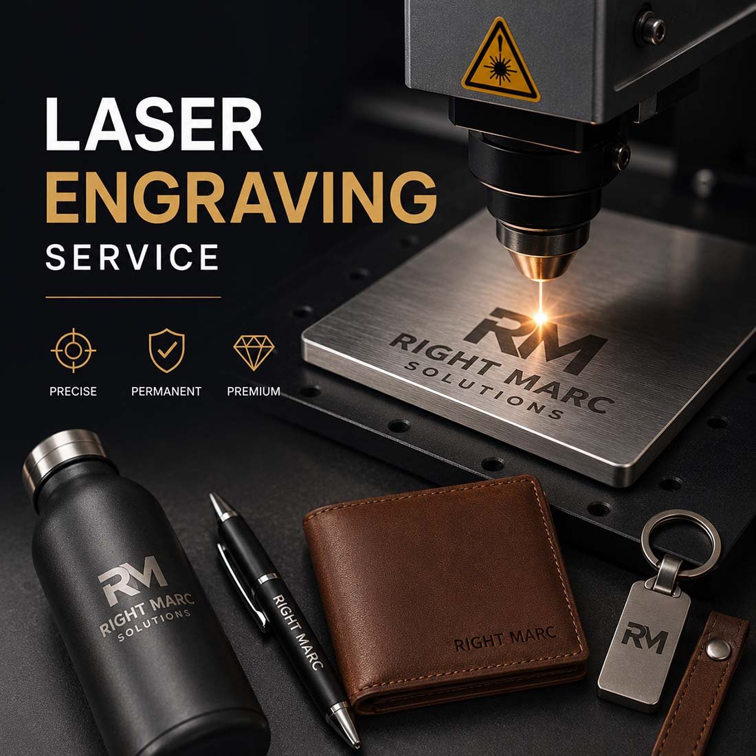 Laser Engraving Service for Metal Products and Corporate Branding